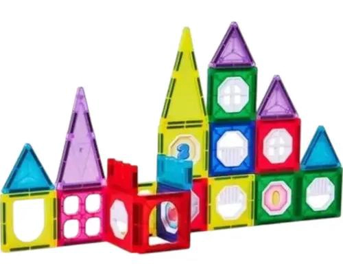BLOQUES MAGNE TICOS 3D PARA CONSTRUCCION CREATIVA DE 34 PIEZAS - 1