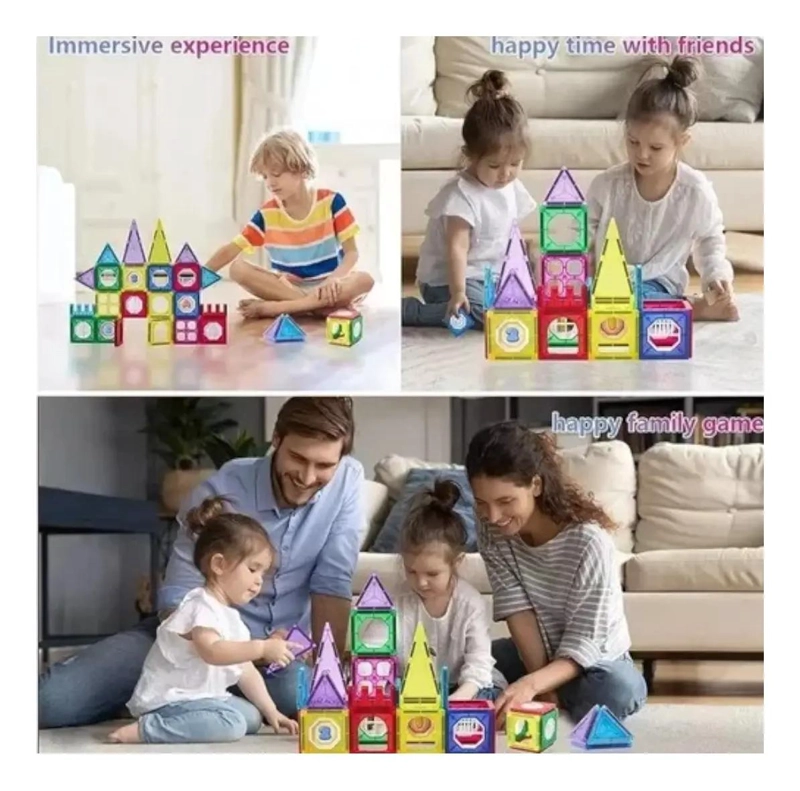 BLOQUES MAGNE TICOS 3D PARA CONSTRUCCION CREATIVA DE 34 PIEZAS - 5