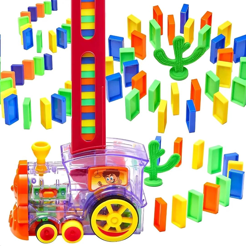 TREN ELECTRONICO AUTOMATICO PARA JUEGO DE DOMINO CON LUCES Y SONIDOS - 1