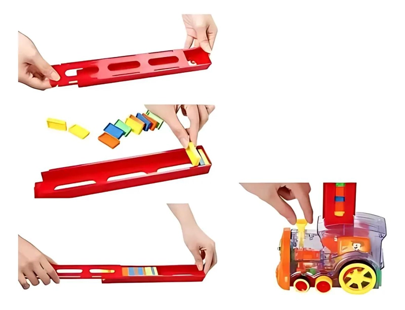 TREN ELECTRONICO AUTOMATICO PARA JUEGO DE DOMINO CON LUCES Y SONIDOS - 5