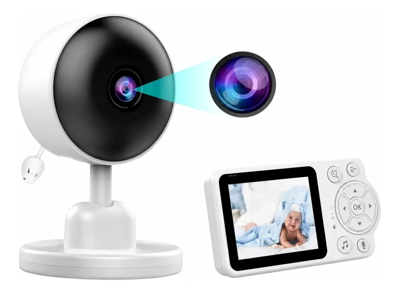 MONITOR DE BEBE  CON CAMARA Y PANTALLA DE 2,8 PULGADAS - 1