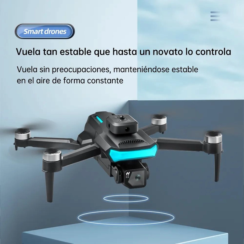 MINI DRON PLEGABLE 4K CON DOBLE CAMARA Y BATERIAS - 2