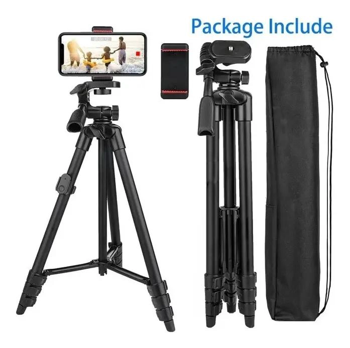 TRIPODE PROFESIONAL PARA CAMARA Y CELULAR CON ADAPTADOR - 2