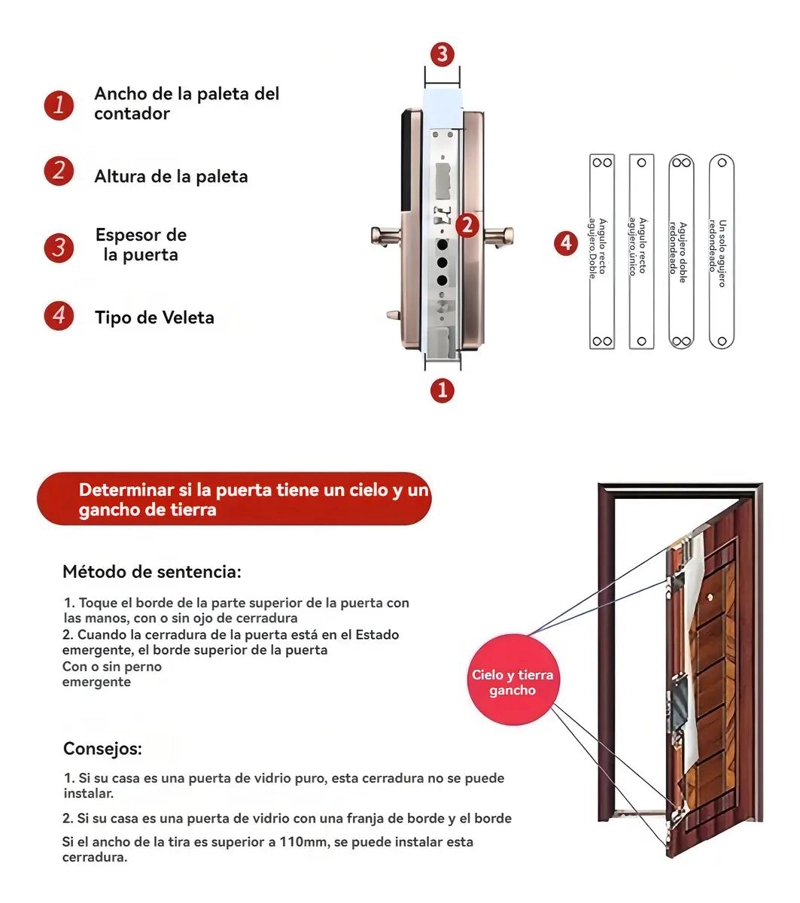 CERRADURA DIGITAL INTELIGENTE CON HUELLA Y CAMARA DE SEGURIDAD - 7