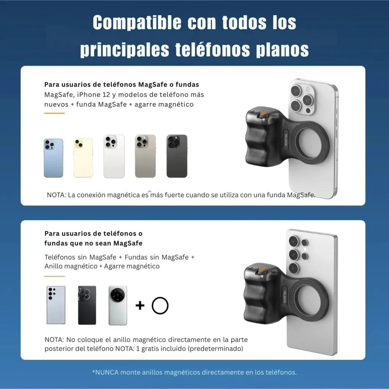 KIT DE EMPUÑADURA CON LUZ, ESPEJO Y TRIPODE UNIVERSAL - 7