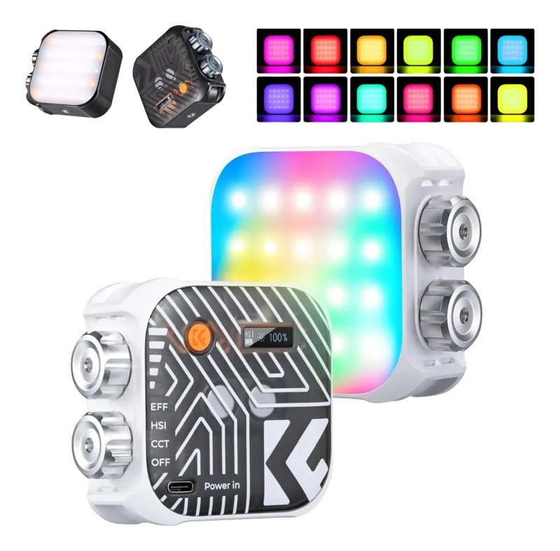 LUZ LED PORTATIL RGB CON 21 EFECTOS Y TEMPERATURA AJUSTABLE - 1