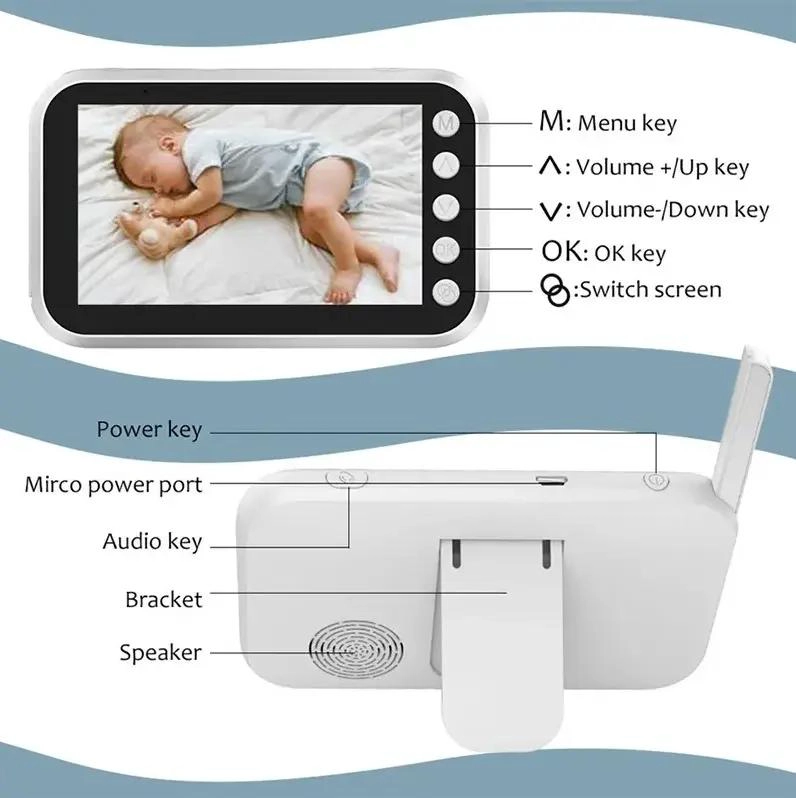 CAMARA DE MONITOREO PARA BEBE S CON VISION NOCTURNA Y AUDIO BIDIRECCIONAL - 4