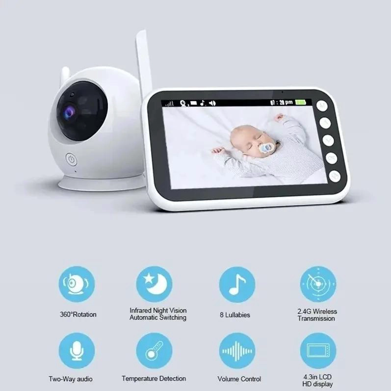 CAMARA DE MONITOREO PARA BEBE S CON VISION NOCTURNA Y AUDIO BIDIRECCIONAL - 6