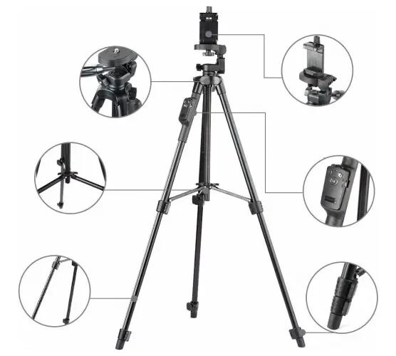 TRIPODE COMPACTO CON DISPARADOR PARA TELE FONOS Y CAMARAS - 5