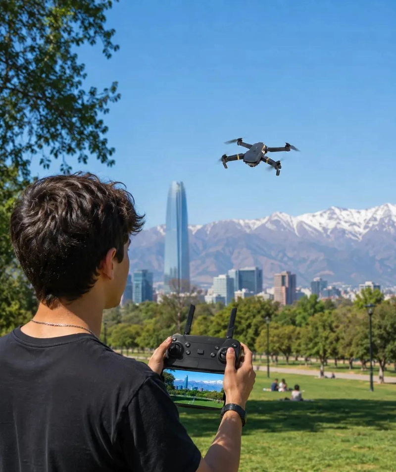 DRONE AE REO PLEGABLE CON DOBLE CAMARA Y ESTABILIZADOR 4K - 6