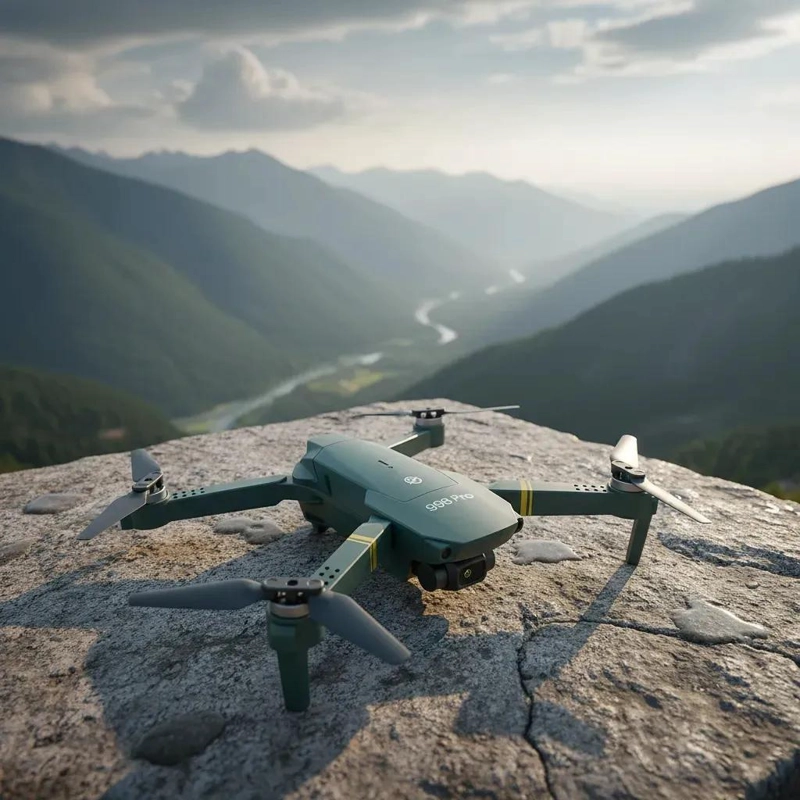 DRONE AE REO PLEGABLE CON DOBLE CAMARA Y ESTABILIZADOR 4K - 7