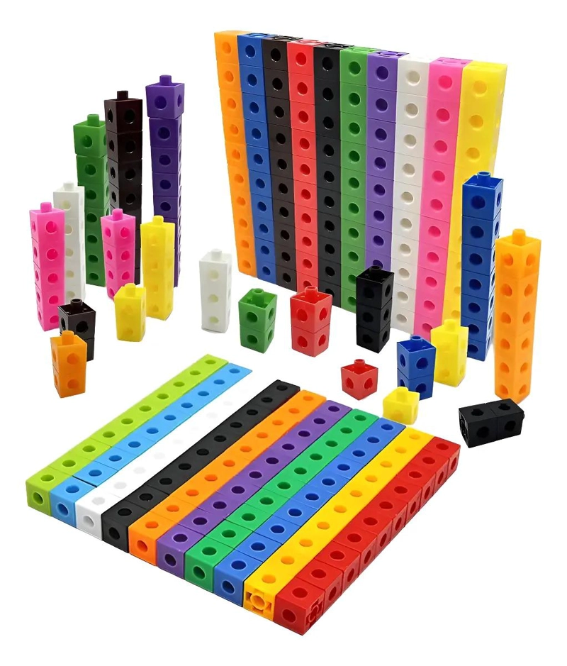 CUBOS DE APRENDIZAJE MATEMATICO PARA NIÑOS 100 PIEZAS - 1