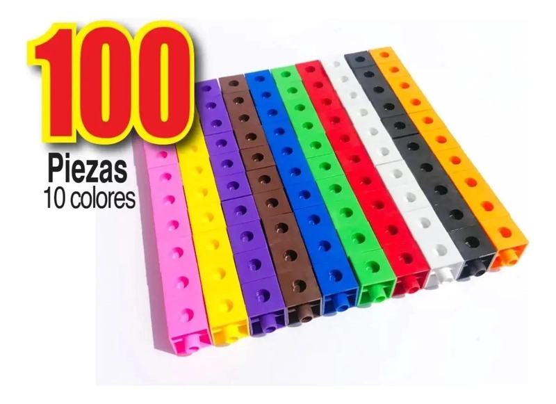 CUBOS DE APRENDIZAJE MATEMATICO PARA NIÑOS 100 PIEZAS - 7