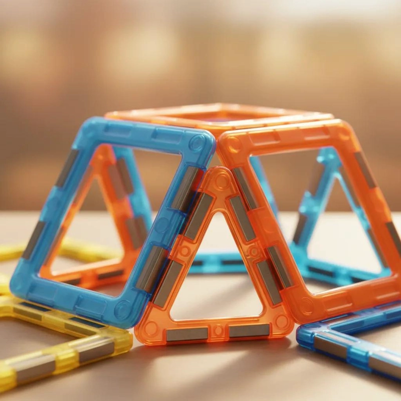 JUEGO DE BLOQUES MAGNE TICOS DE CONSTRUCCION 20 PIEZAS - 5