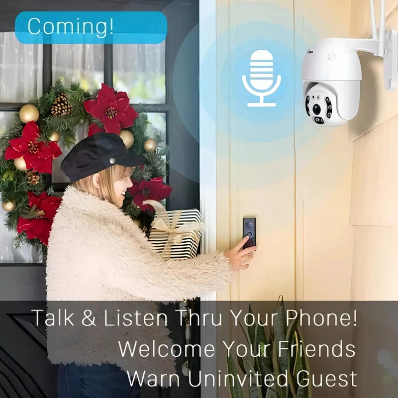 CAMARA DE SEGURIDAD 360° IP PANORAMICA PARA EXTERIORES - 7