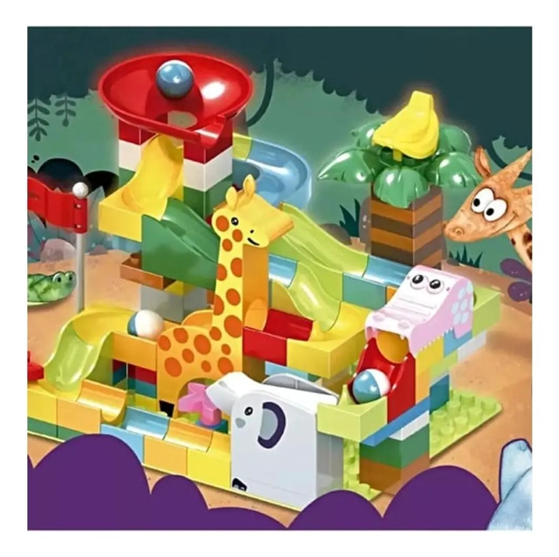 BLOQUES DE CONSTRUCCION DE ZOOLOGICO PARA NIÑOS 120 PIEZAS - 2