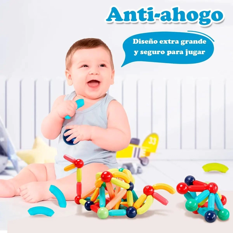 BLOQUES DE CONSTRUCCION MAGNE TICOS PARA NIÑOS DE 3 A 6 AÑOS - 3