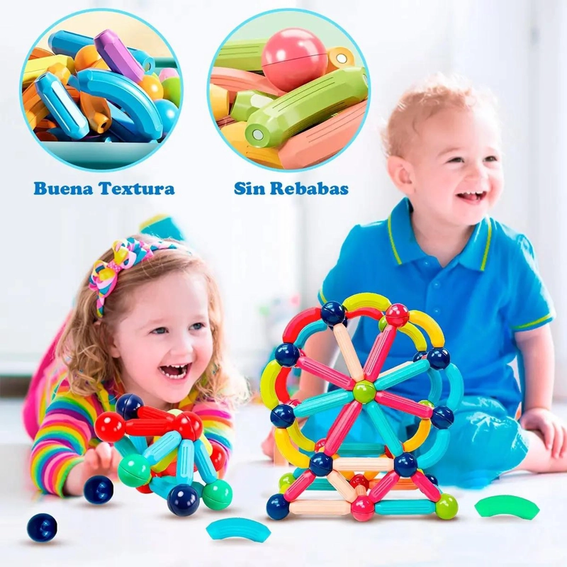BLOQUES DE CONSTRUCCION MAGNE TICOS PARA NIÑOS DE 3 A 6 AÑOS - 4