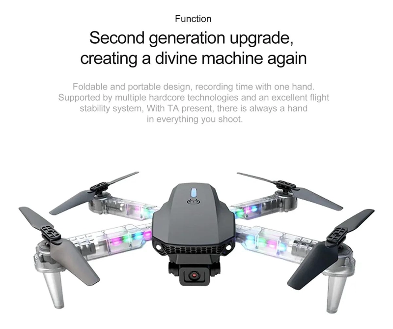 DRONE CON CAMARA FULL HD Y CONTROL REMOTO ERGONOMICO - 9