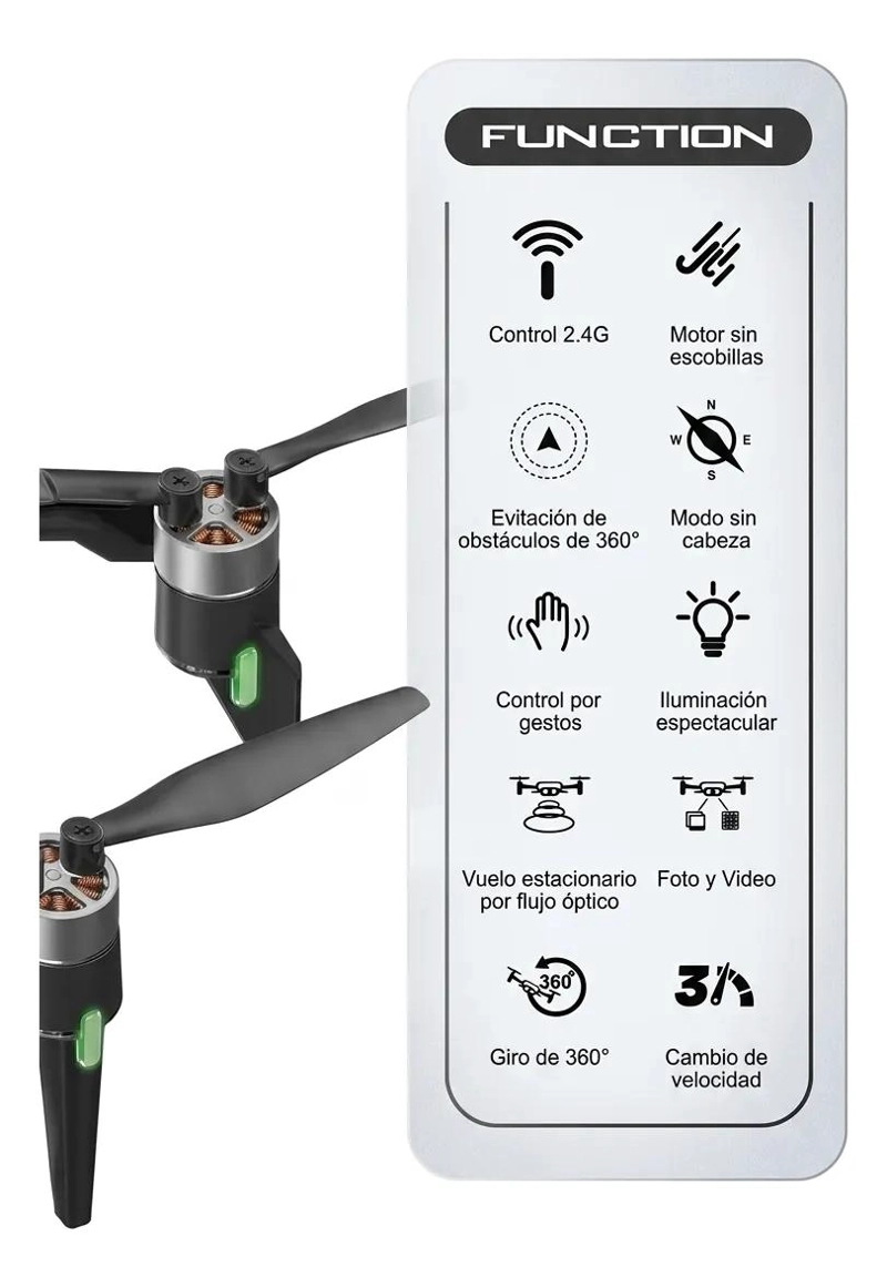 DRONE PLEGABLE CON CAMARA 4K Y GPS INTEGRADO - 4