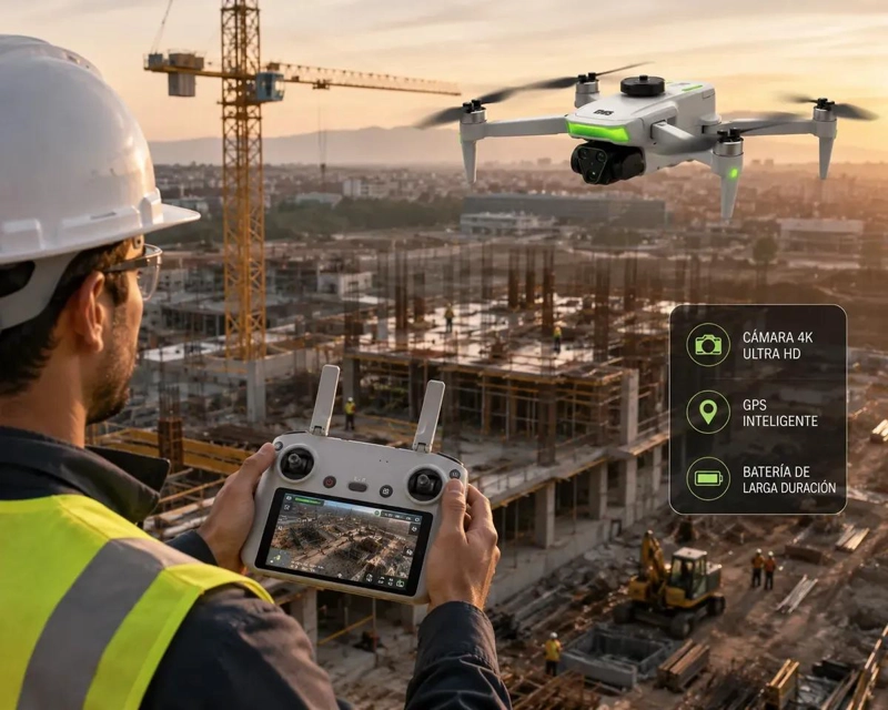 DRONE PLEGABLE CON CAMARA 4K Y GPS INTEGRADO - 5