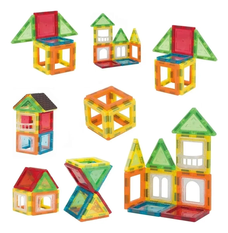 BLOQUES MAGNE TICOS DE CONSTRUCCION 22 PIEZAS PARA NIÑOS - 4
