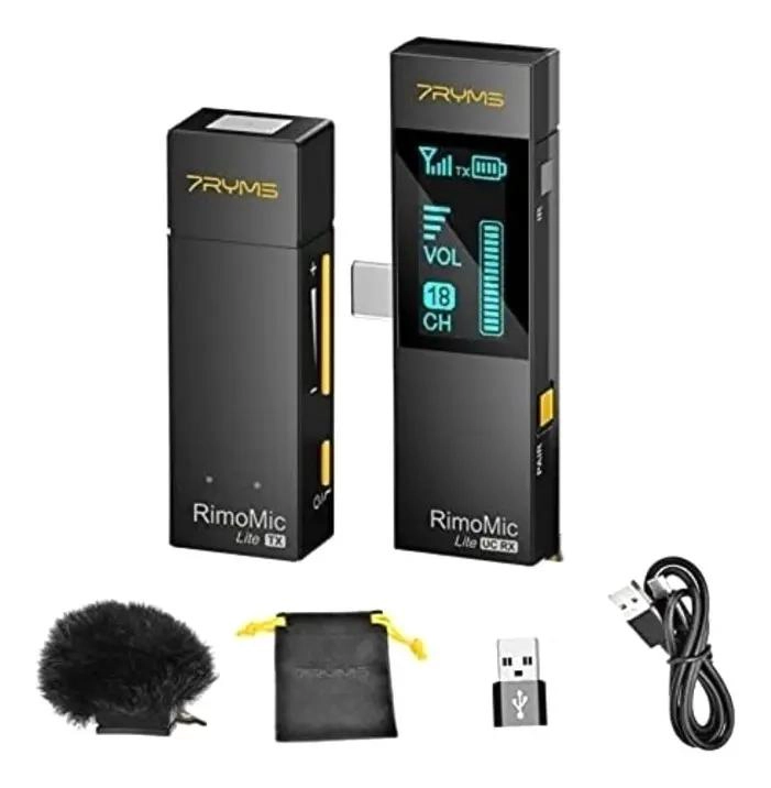 MICROFONO INALAMBRICO USB-C Y USB-A PARA DISPOSITIVOS MOVILES - 2