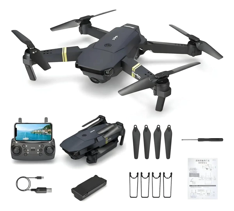 DRON 4K CON CAMARA DUAL Y CONTROL REMOTO 2.4GHZ - 1