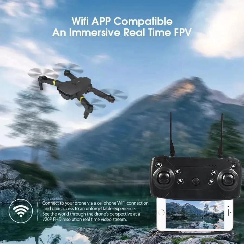 DRON 4K CON CAMARA DUAL Y CONTROL REMOTO 2.4GHZ - 6