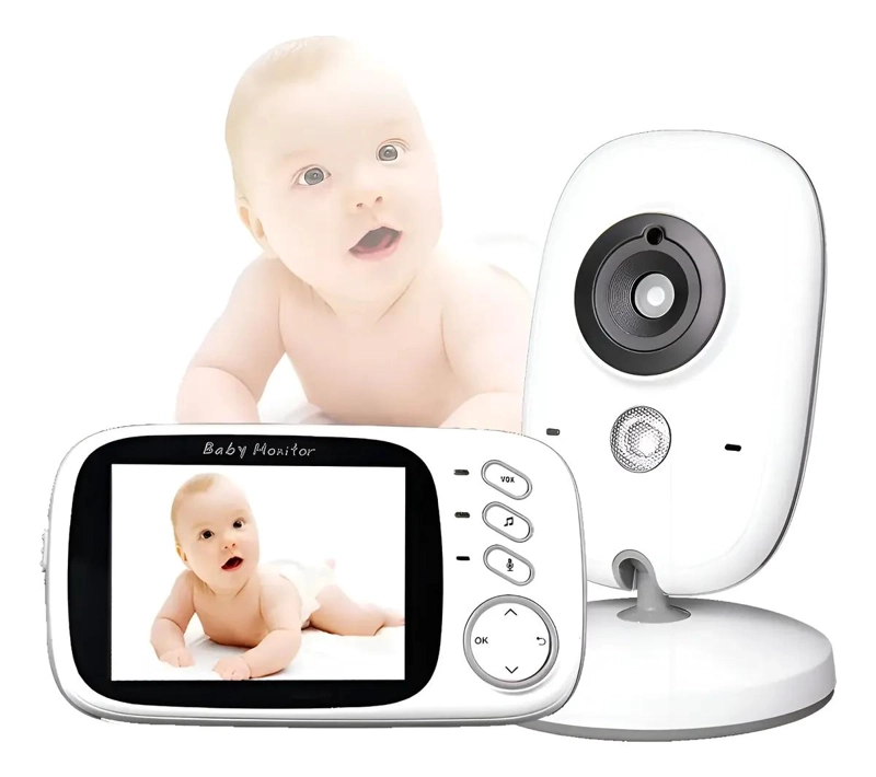 MONITOR DE BEBE  3.2 PULGADAS CON VISION NOCTURNA Y AUDIO - 1