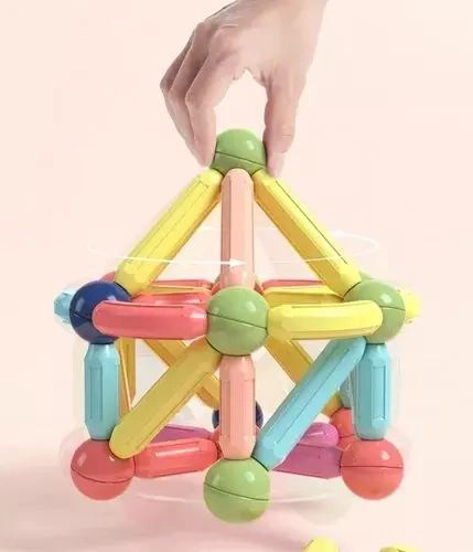 JUEGO DIDACTICO DE BLOQUES MAGNE TICOS PARA NIÑOS - 4