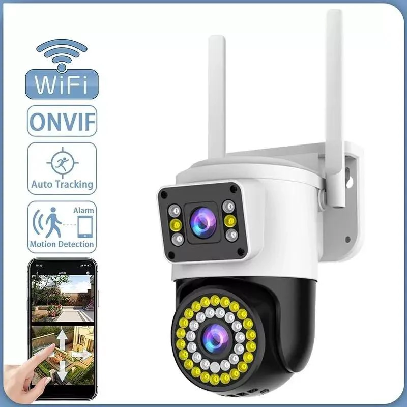 CAMARA DE SEGURIDAD INTELIGENTE DOBLE LENTE WIFI PARA INTERIOR Y EXTERIOR - 4