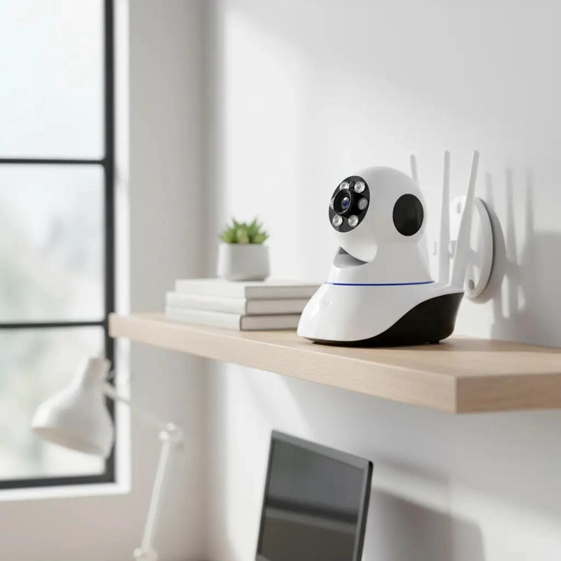 CAMARA IP WI-FI MOTORIZADA INTERIOR CON VISION NOCTURNA FULL HD - 1