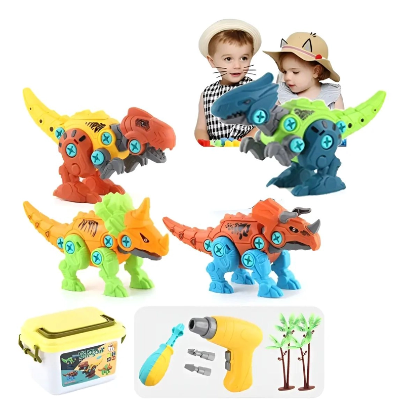 JUGUETE EDUCATIVO DE DINOSAURIO PARA ARMAR CON DESTORNILLADOR - 1
