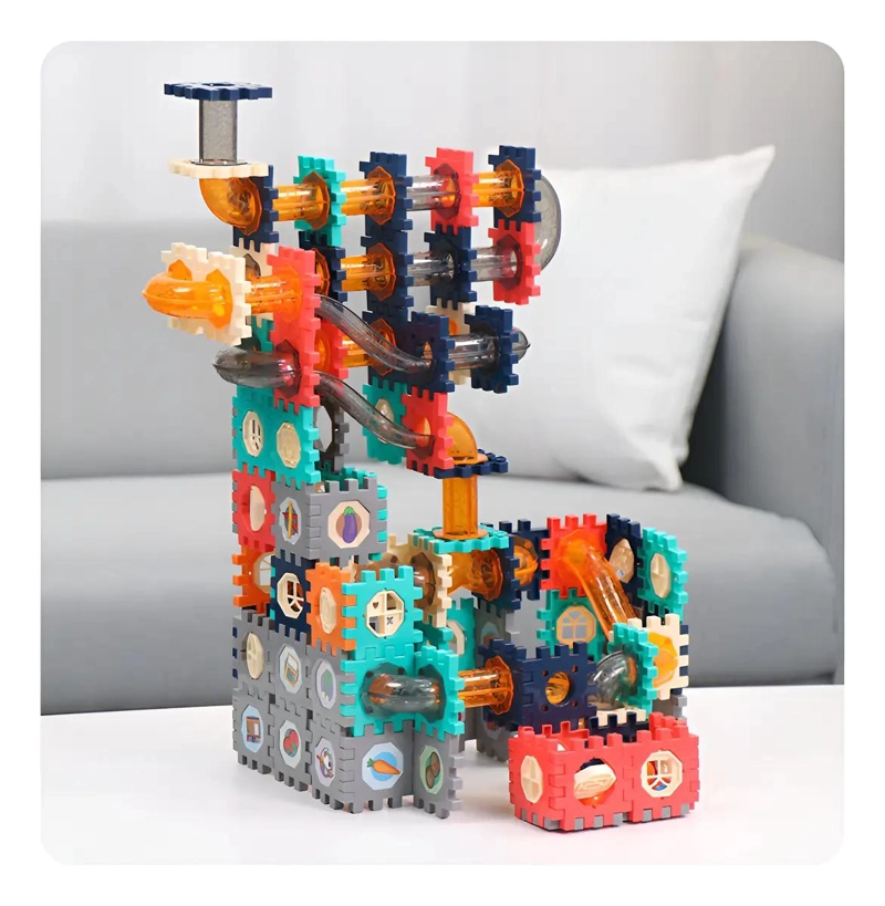 BLOQUES DE CONSTRUCCION LABERINTO SENSORIAL PARA NIÑOS - 1