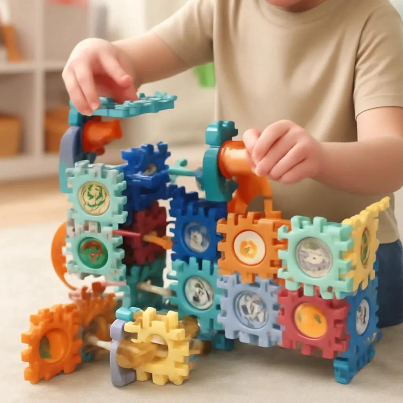 BLOQUES DE CONSTRUCCION LABERINTO SENSORIAL PARA NIÑOS - 10