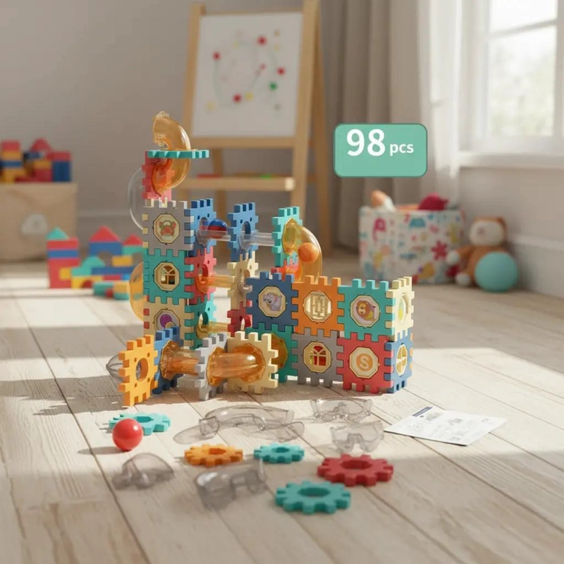 BLOQUES DE CONSTRUCCION LABERINTO SENSORIAL PARA NIÑOS - 2