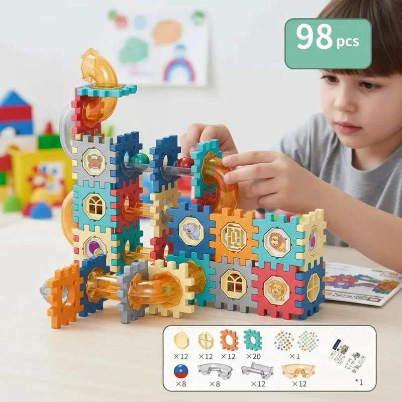 BLOQUES DE CONSTRUCCION LABERINTO SENSORIAL PARA NIÑOS - 5