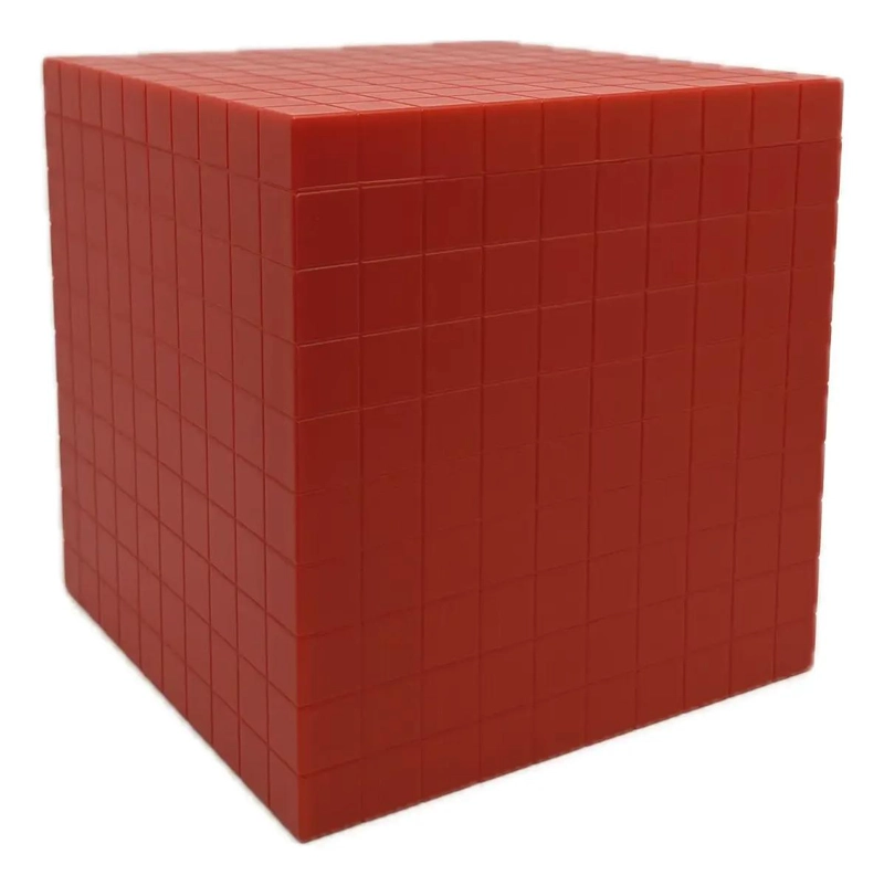 BLOQUES DE MATEMATICA BASE 10 Y CUBO GRADUADO DE LITRO - 1