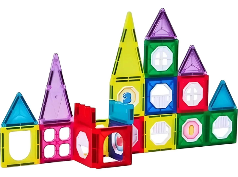BLOQUES MAGNE TICOS 3D PARA CONSTRUCCION CREATIVA DE 34 PIEZAS - 1