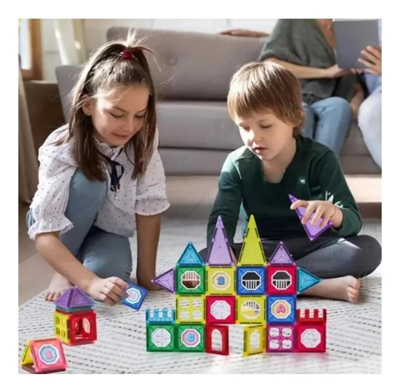 BLOQUES MAGNE TICOS 3D PARA CONSTRUCCION CREATIVA DE 34 PIEZAS - 5