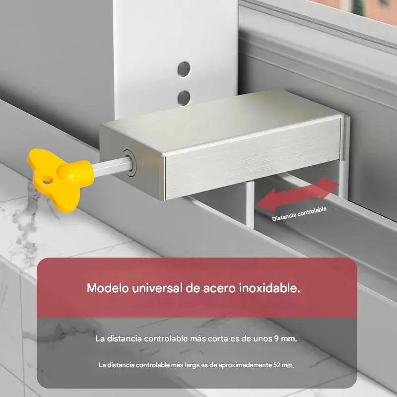BLOQUEADOR DE VENTANA CORREDIZA PARA SEGURIDAD INFANTIL - 3
