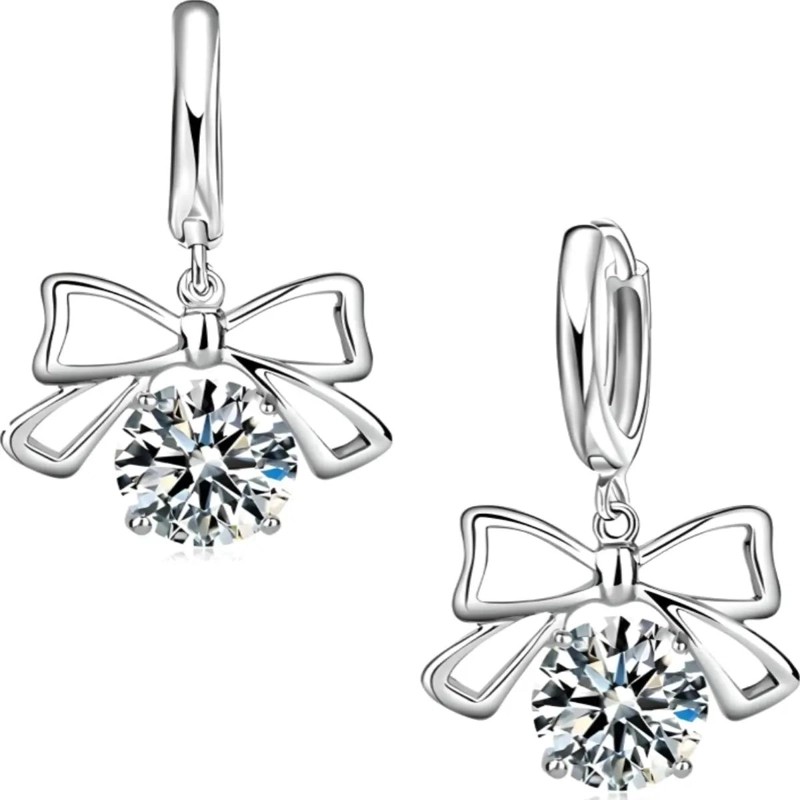 CONJUNTO DE AROS Y COLLAR DE PLATA 925 CON ZIRCONIA CUBICA - 3