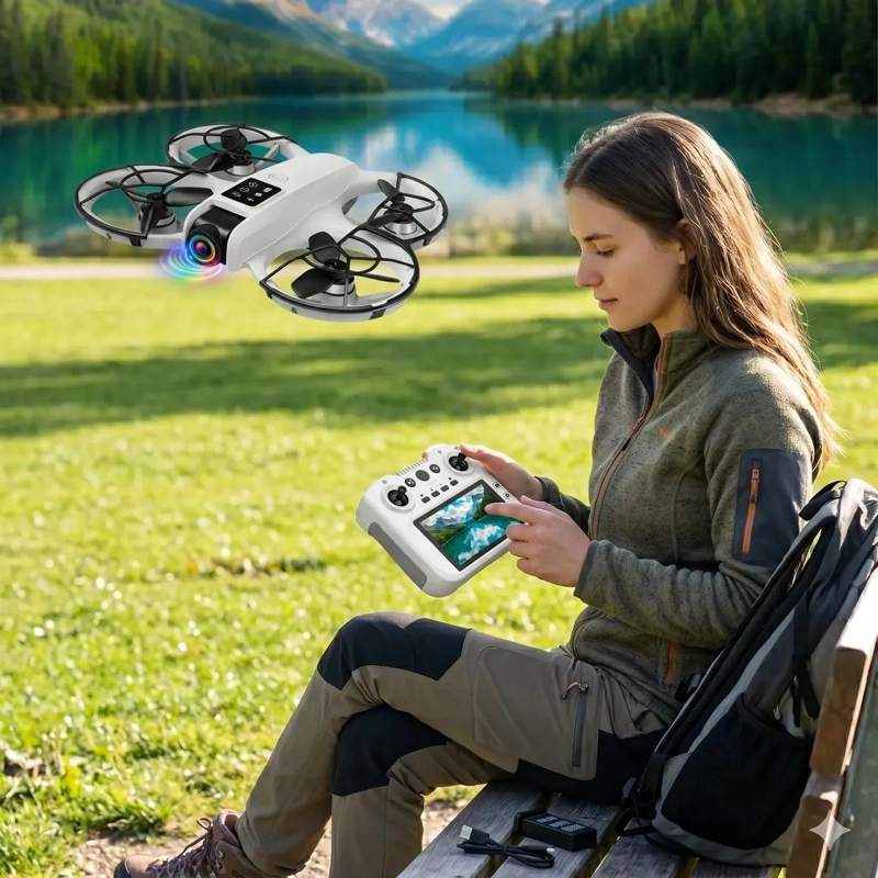 MINI DRONE HD CON CONTROL REMOTO Y ESTABILIZACION OPTICA - 3