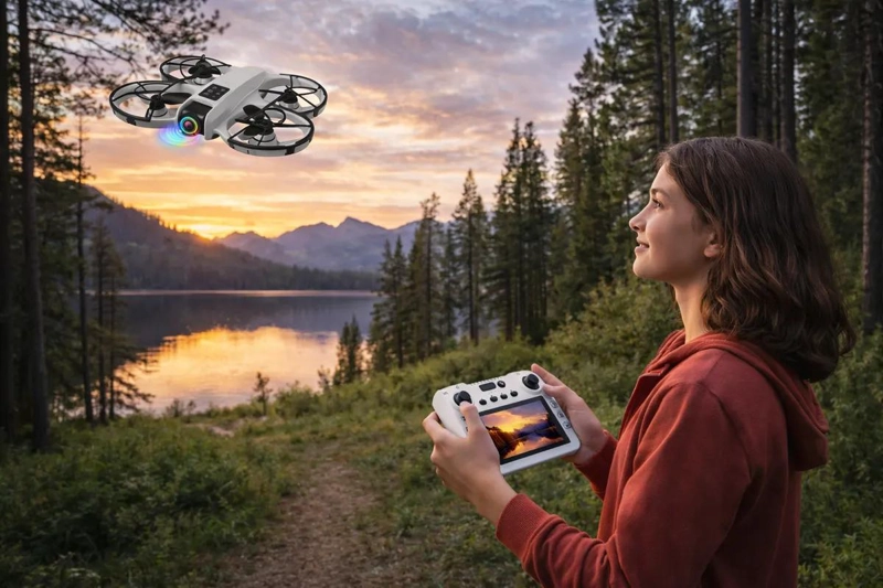 DRONE CON MOTORES BRUSHLESS Y CAMARA 360 GRADOS - 3
