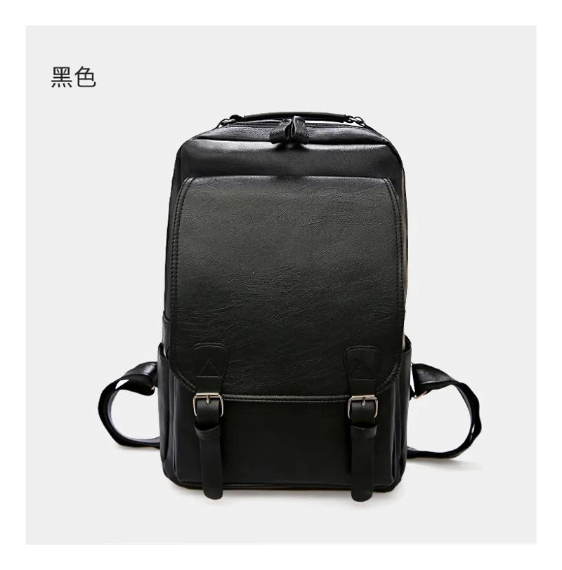 MOCHILA IMPERMEABLE MULTIFUNCIONAL UNISEX DE CUERO DURADERO - 4