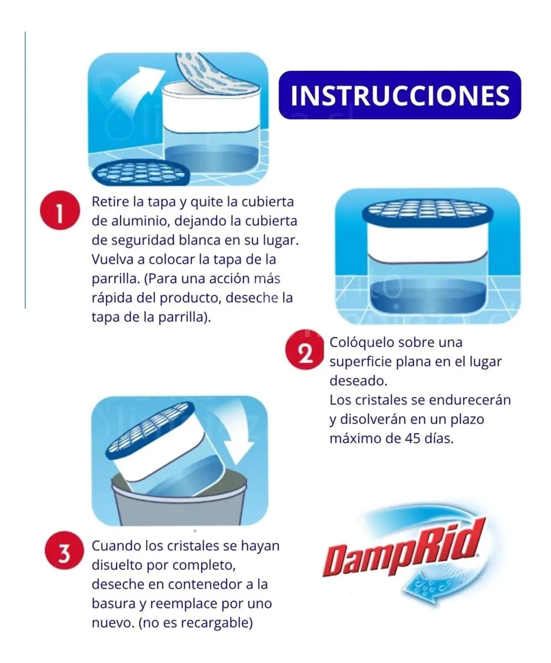 ABSORBENTE DE HUMEDAD DESECHABLE PARA ESPACIOS CERRADOS - 3