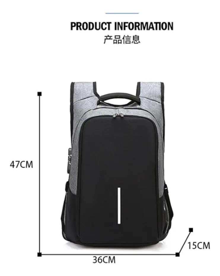 MOCHILA EJECUTIVA IMPERMEABLE PARA NOTEBOOK CON SEGURIDAD - 4