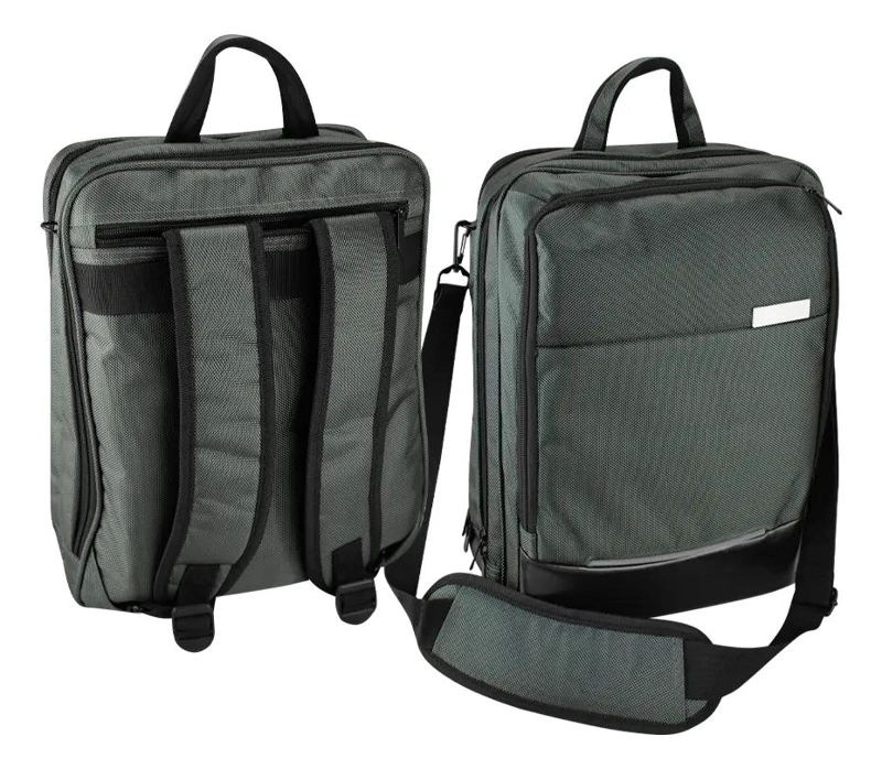 MOCHILA PORTA-NOTEBOOK GRIS ACERO 10 LITROS - 1