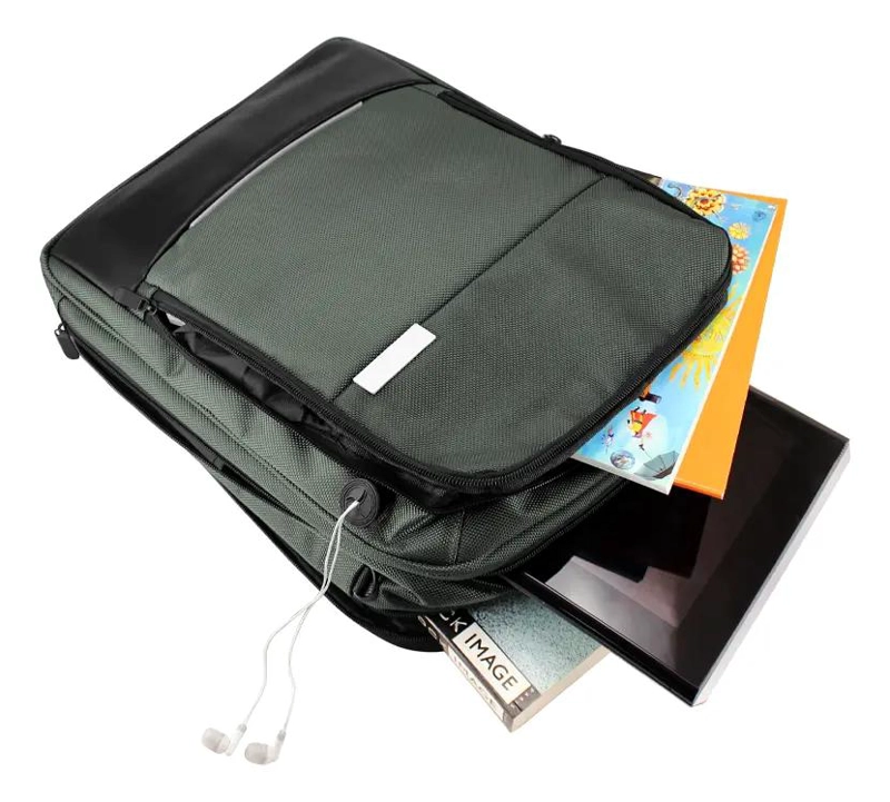 MOCHILA PORTA-NOTEBOOK GRIS ACERO 10 LITROS - 4